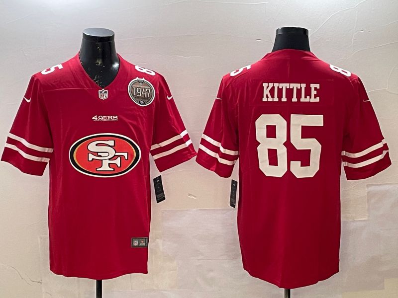 Men San Francisco 49ers #85 Kittle Red Brigade standard 2025 Nike Limited NFL Jersey style 3